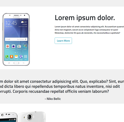 Smartphone Landing Page